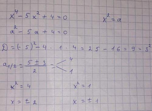 1. x^{4} - 5x^{2} + 4 = 0; \\2. (y^{2} - 3y - 5 ) (y^{2} - 3y + 1)=-5;\\3. \frac{y}{y+2} + \frac{y+2