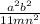 \frac{a^{2}b^{2} }{11mn^{2} }