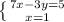 \left \{ {{7x - 3y = 5} \atop {x=1}} \right.