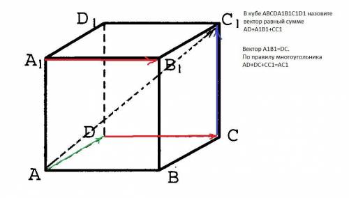 .в кубе авсда1в1с1д1 назовите вектор равный сумме ад+а1в1+сс1