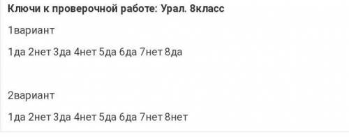 Верно ли данное утверждение: (да) (нет) 1. Уральские горы протянулись от побережья Карского моря до