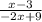 \frac{x-3}{-2x+9}