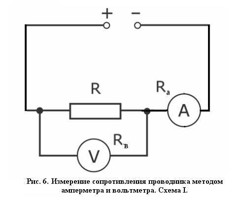 На схемі малюнка електричного кола зобразіть ампиметр и вольтметр