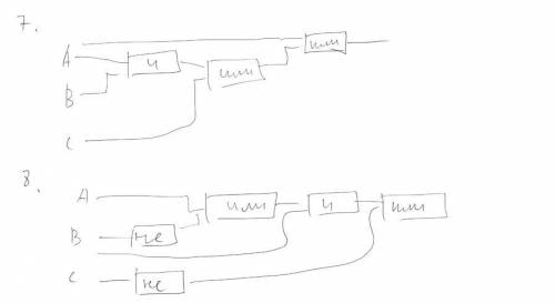 Постройте логические схемы к предложенным логическим выражениям!Очень надо,