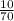\frac{10}{70}