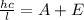 \frac{hc}{l} =A+E