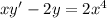 xy'-2y=2x^4