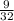 \frac{9}{32}