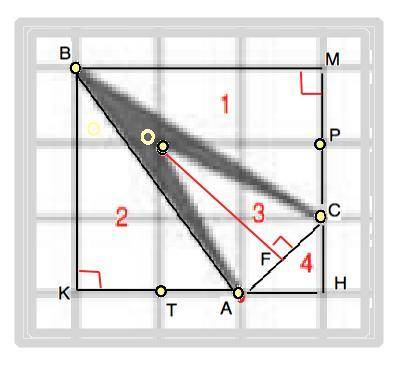 Найдите площадь четырехугольника. Размеры клетки 1х1.