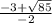 \frac{ - 3 + \sqrt{85} }{ - 2}