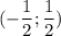 (-\dfrac{1}{2};\dfrac{1}{2})