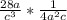 \frac{28a}{c^{3} } *\frac{1}{4a^{2}c }