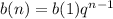 b(n) = b(1){q}^{n - 1}