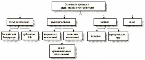 Составьте таблицу Формы права собственности.