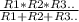 \frac{R1*R2*R3..}{R1+R2+R3..}