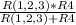 \frac{R(1,2,3) * R4}{R(1,2,3)+R4}