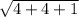 \sqrt{4 + 4 + 1}