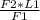 \frac{F2*L1}{F1}