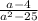 \frac{a-4}{a^2-25}