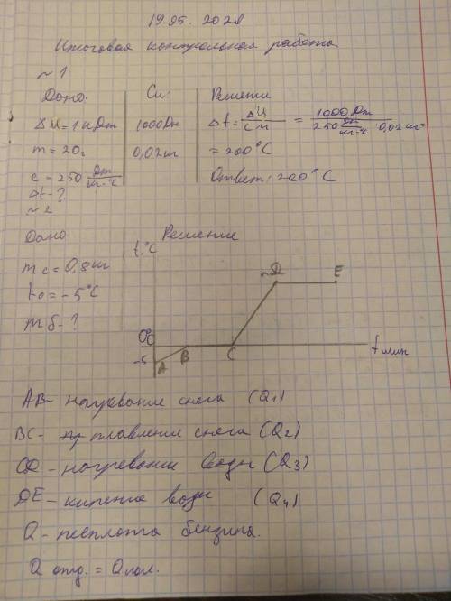 Какое количество бензина нужно потратить, чтобы 800г снега при температуре -5 Градусов довести до ки