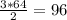 \frac{3*64}{2} = 96