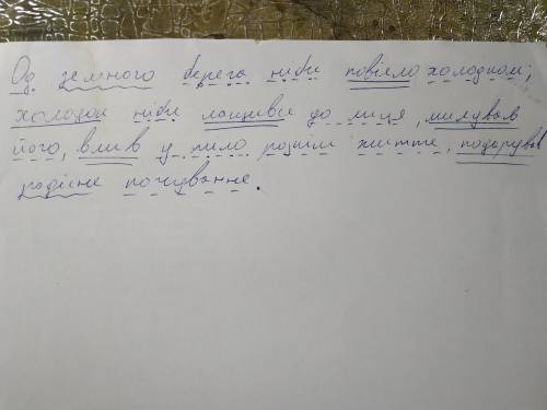 До ть з розбором речення! Од зеленого берега ніби повіяло холодком; холодок ніби лащився до лиця, ми