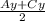 \frac{Ay+Cy}{2}