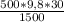 \frac{500*9,8*30}{1500}