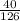 \frac{40}{126}