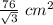 \frac{76}{\sqrt{3} } \ cm^{2}