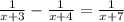 \frac{1}{x+3} - \frac{1}{x+4} = \frac{1}{x+7}