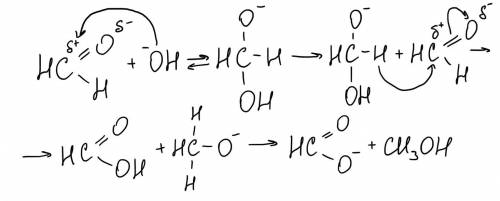 Механизм реакции Канниццаро для муравьиного альдегида