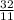 \frac{32}{11\\}