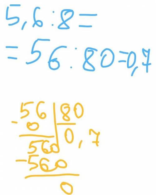 Розв'яжіть рівняння: 5,6:(x-6) = 8.В) 4,2 ;А) 7,6;Б) 6,7;г) 2,4​