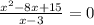 \frac{x^2-8x+15}{x-3}=0\\