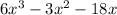 6x^3-3x^2-18x