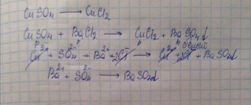 ть з купрум(II) сульфату добудьте купрум(II) хлорид.