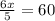 \frac{6x}{5} = 60