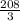 \frac{208}{3}