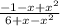 \frac{-1-x+x^{2} }{6+x-x^{2} }