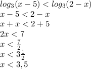 log_{3}{(x-5)}