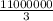 \frac{11 000 000}{3}