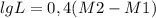 lgL = 0,4(M2-M1)