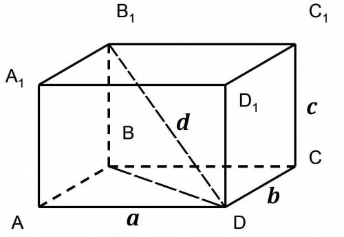 Найдите диагональ прямоугольного параллелепипеда если его измерения равны 5 3 корень из 2 корень 6