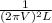\frac{1}{(2\pi V)^{2} L }