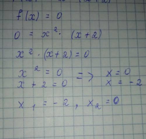 F(x)=x2(x+2) Как это решить