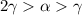 2\gamma \alpha\gamma