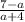 \frac{7-a}{a+4}