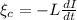 \xi_c=-L\frac{dI}{dt}