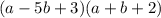 (a-5b+3)(a+b+2)